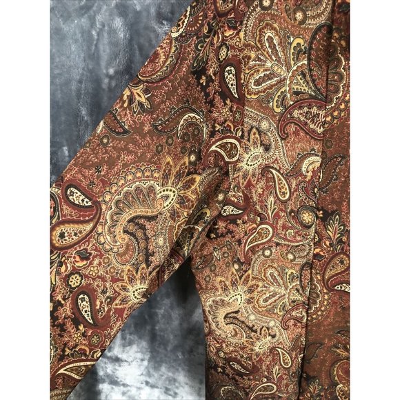 Rafaella Womens Pasel Blouse14 Button Up Blouse Long Sleeve Front Tie - Picture 6 of 13